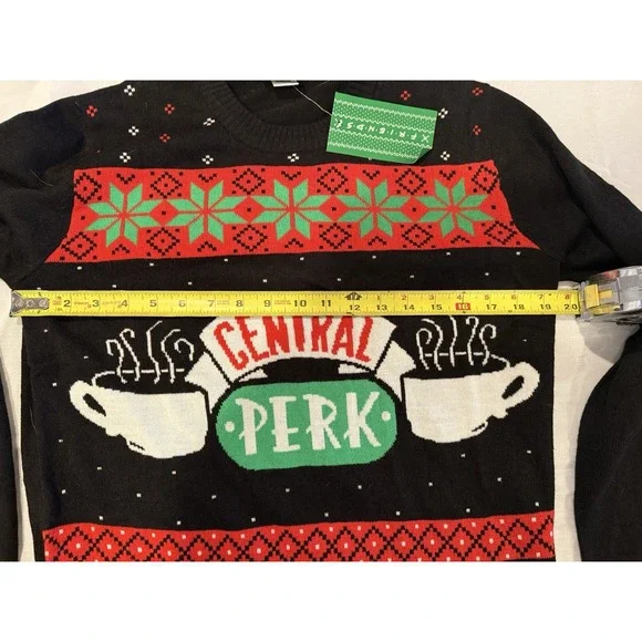 Friends Central Perk Christmas Holiday Ugly Sweater NEW - Picture 4 of 5
